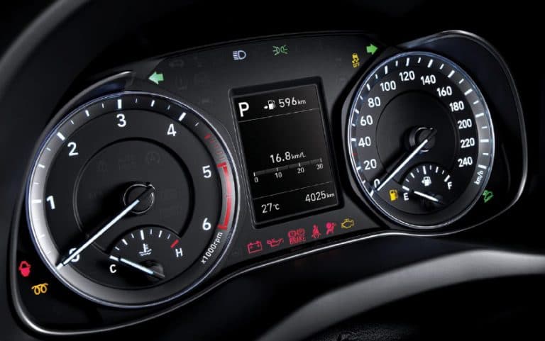 לוח מחוגים של דגם יונדאי קונה